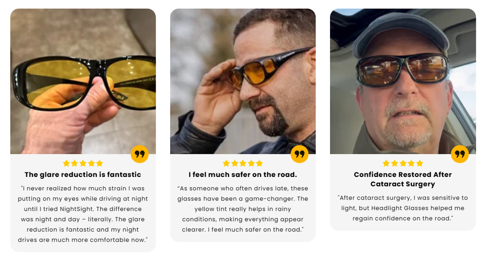 Headlight Glasses™ with GlareCut Technology